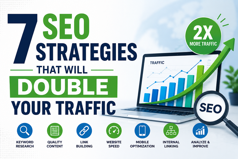 You are currently viewing 7 SEO Strategies That Will Double Your Traffic