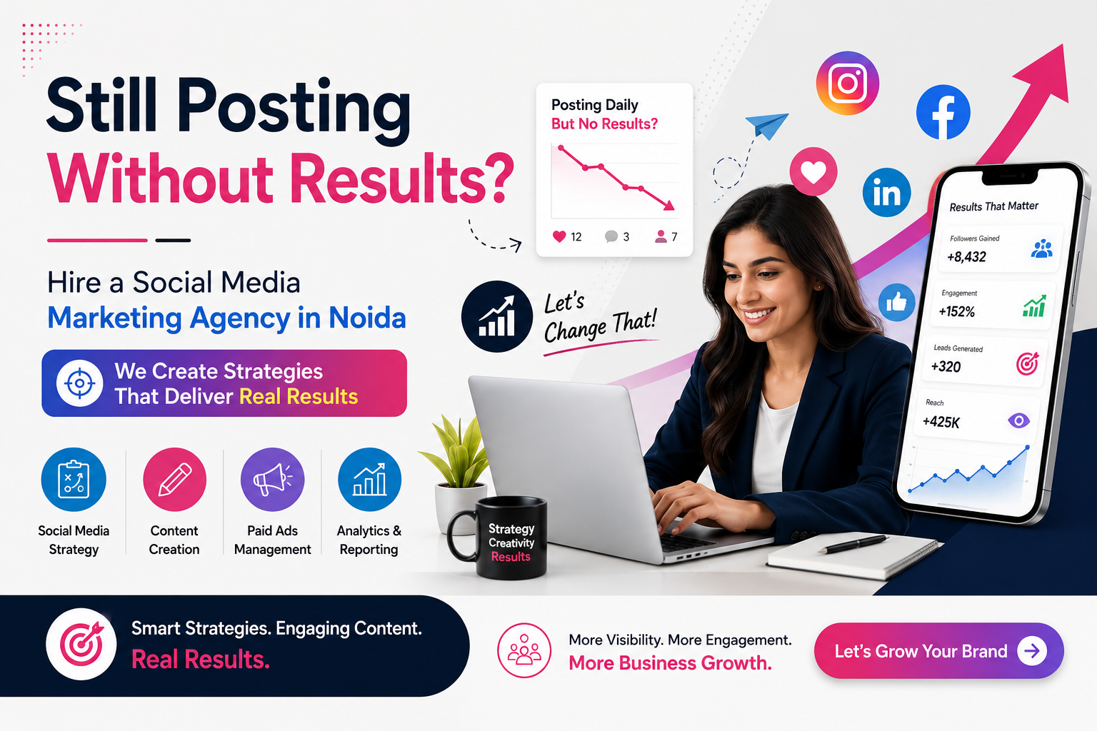 You are currently viewing Still Posting Without Results? Hire a Social Media Marketing Agency in Noida